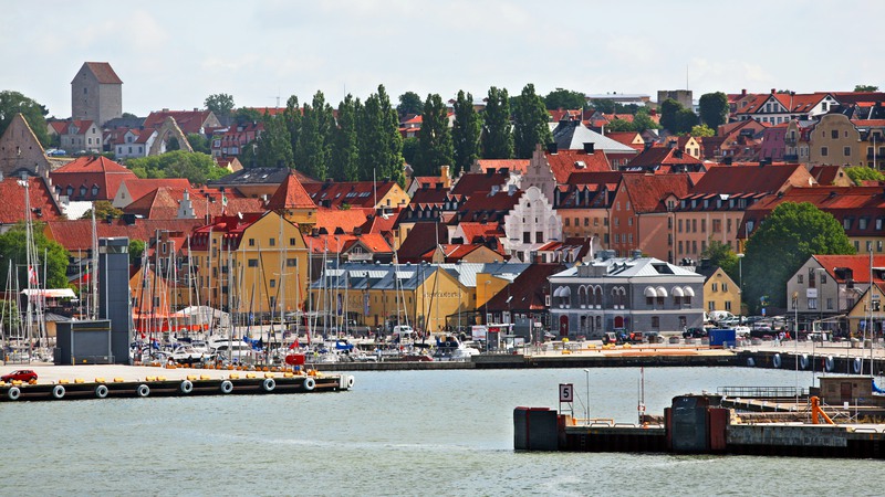 Vy över Visby