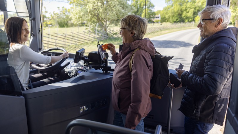Nöjda resenärer Gotlands kollektivtrafik