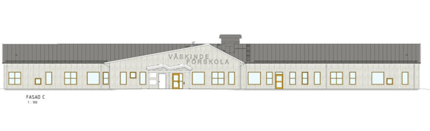 Skiss Väskinde nya förskola