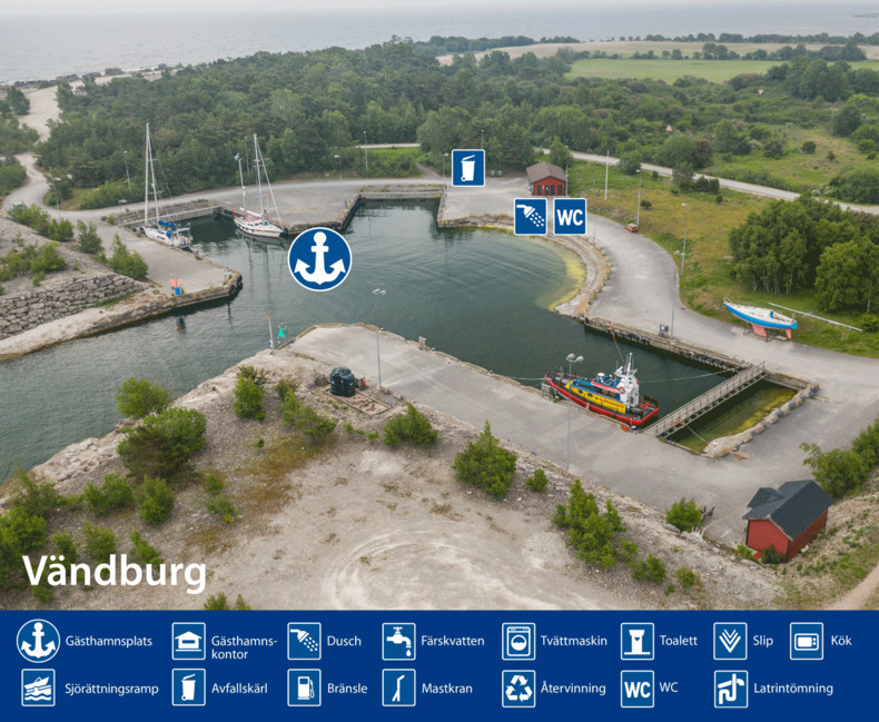 Gästhamn för fritidsbåt, Vändburg