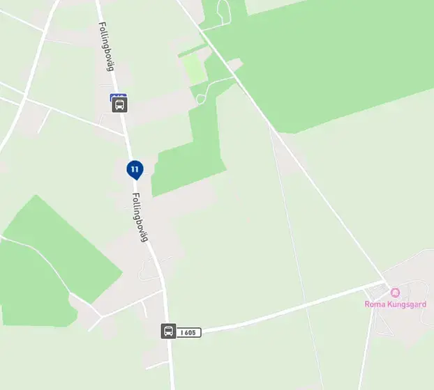 Karta över hållplats