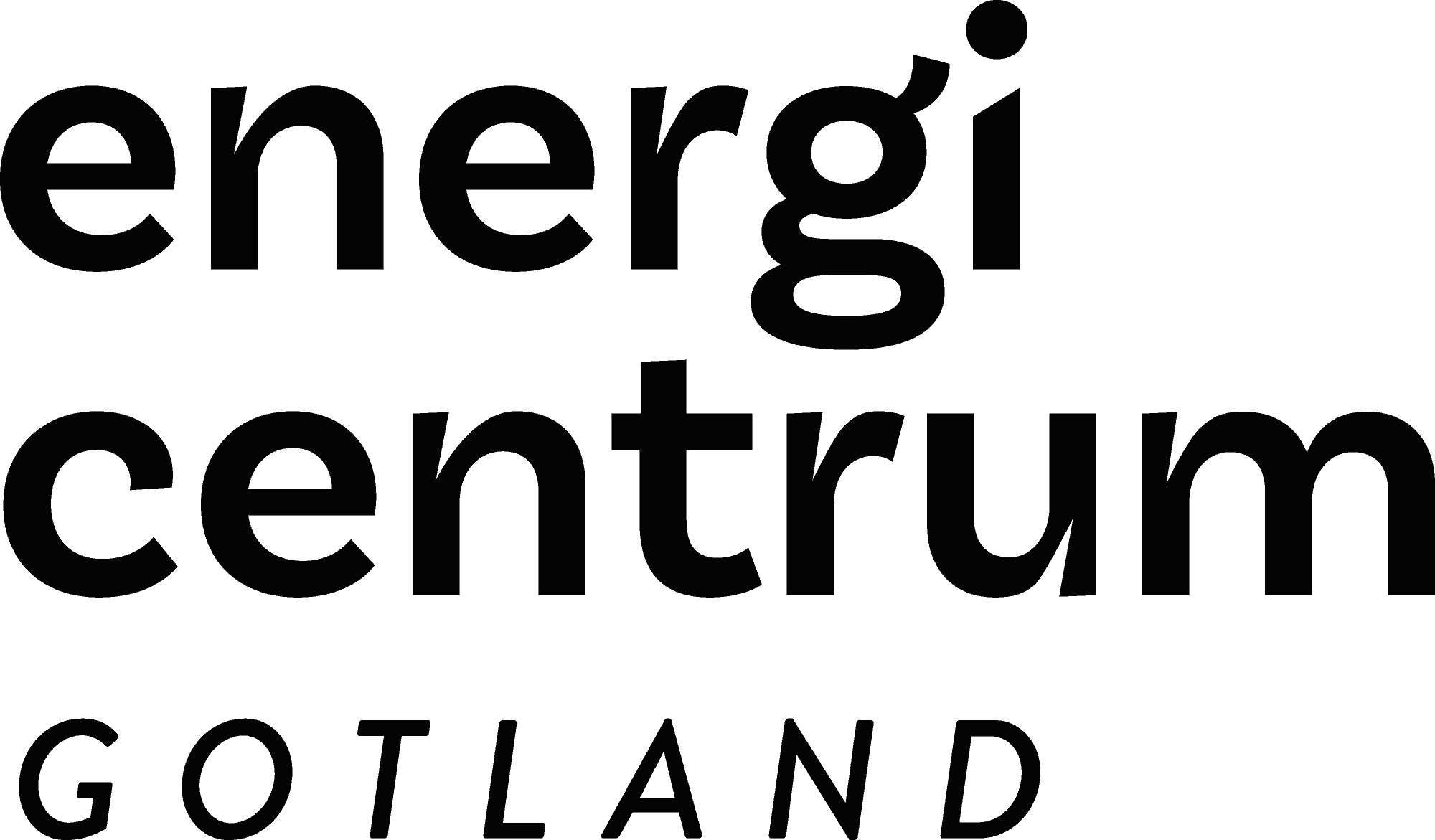 Energicentrum logotyp svart stående