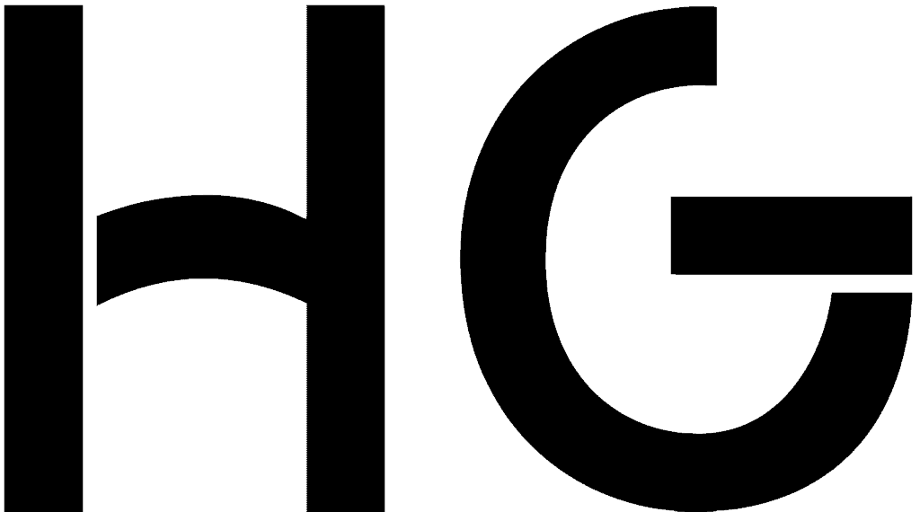 Bokstäverna H G som är Nätverket Hållbara Gotlands logotyp