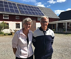 Gotlandsgårdens konfektyr tak med solceller