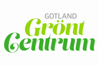 Logotyp i grönt texten Gotland Grönt Centrum