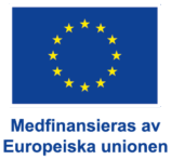 Eu flagga med text: medfinansieras av EU